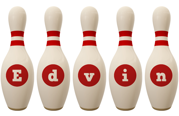 Edvin bowling-pin logo