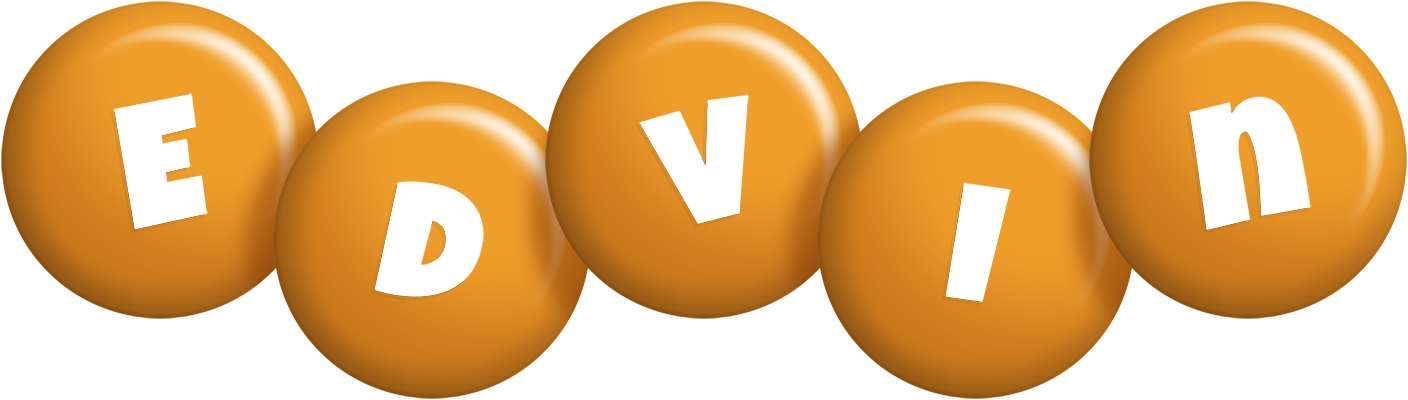 Edvin candy-orange logo