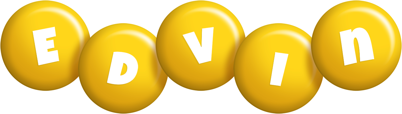 Edvin candy-yellow logo