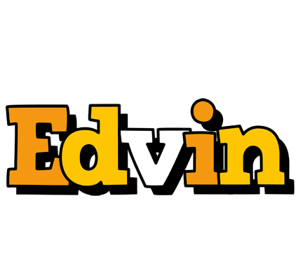 Edvin cartoon logo