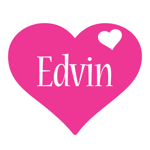 Edvin love-heart logo