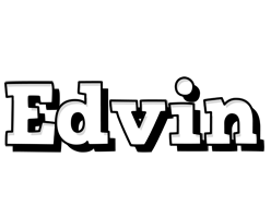 Edvin snowing logo