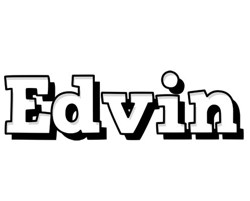 Edvin snowing logo