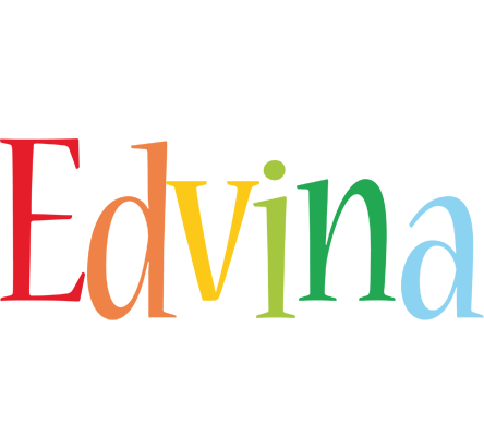 Edvina birthday logo