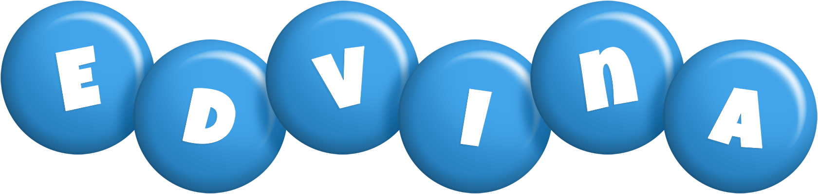 Edvina candy-blue logo