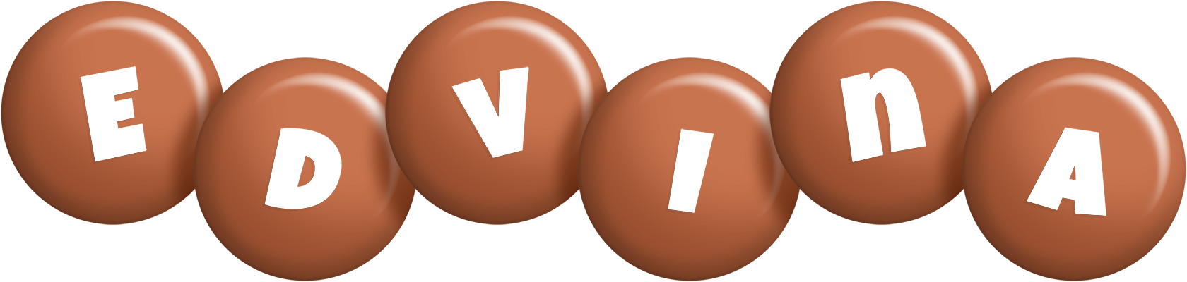 Edvina candy-brown logo