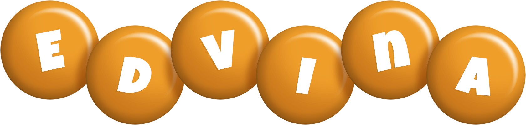 Edvina candy-orange logo