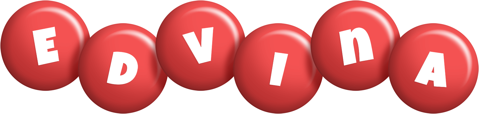 Edvina candy-red logo