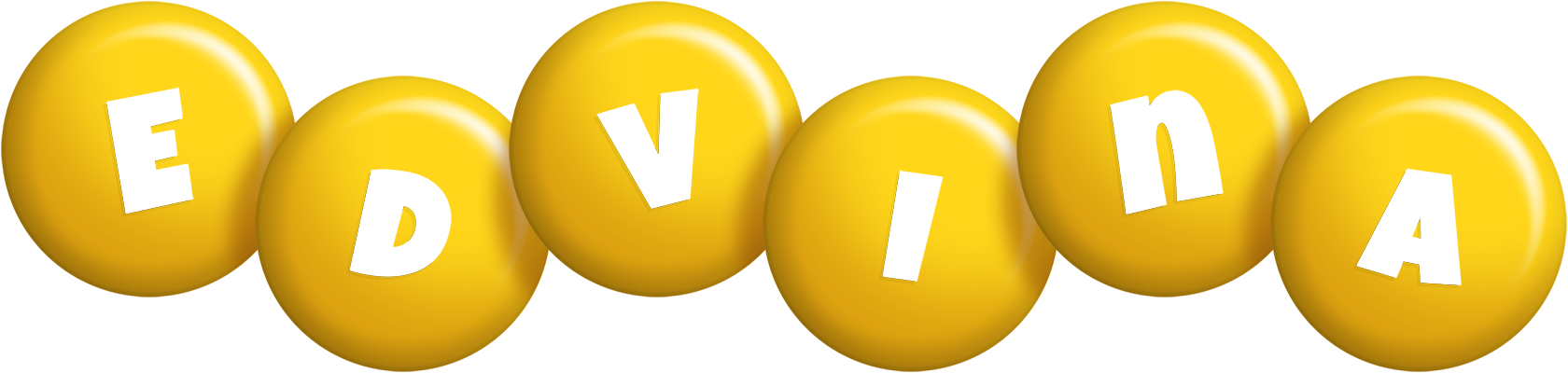 Edvina candy-yellow logo