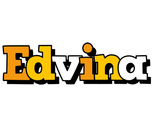 Edvina cartoon logo