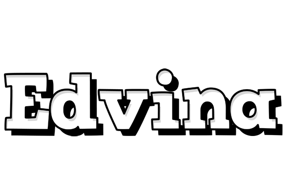 Edvina snowing logo