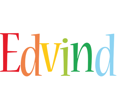 Edvind birthday logo
