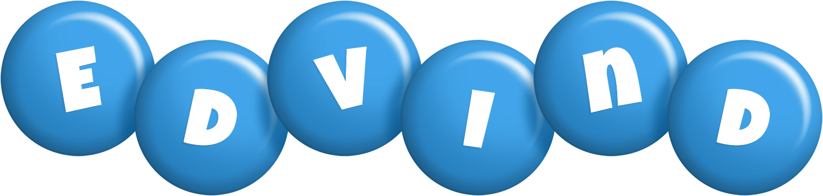 Edvind candy-blue logo