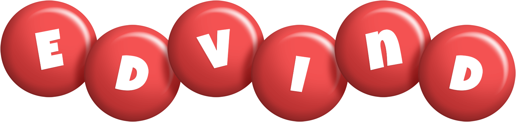 Edvind candy-red logo