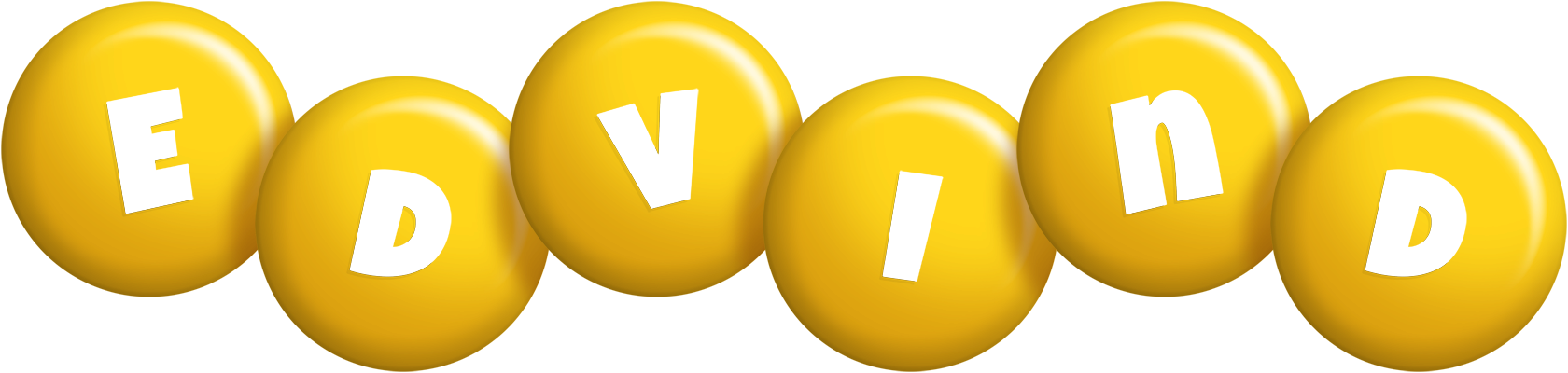 Edvind candy-yellow logo