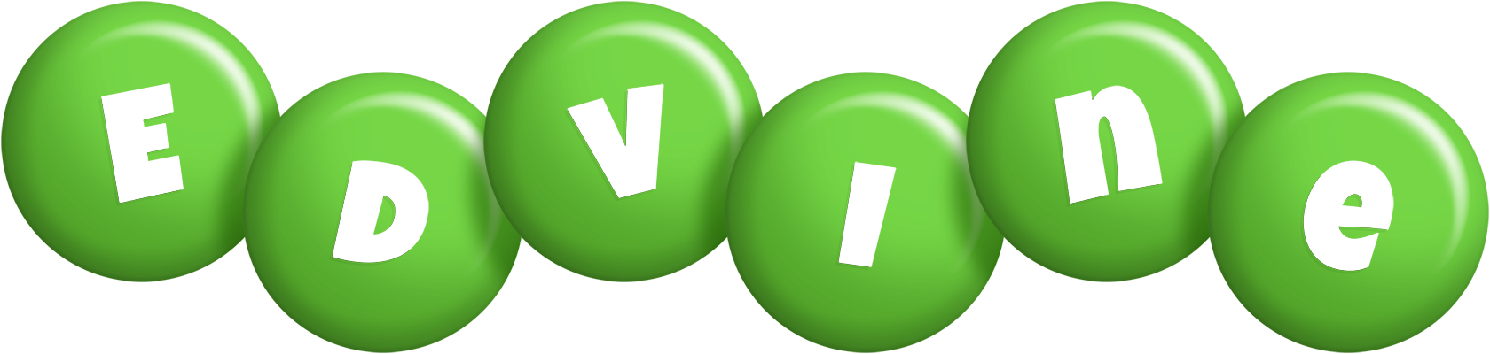Edvine candy-green logo