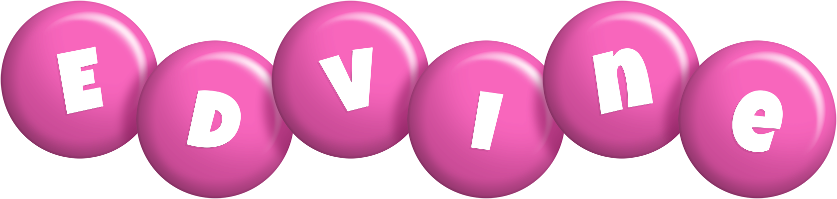 Edvine candy-pink logo