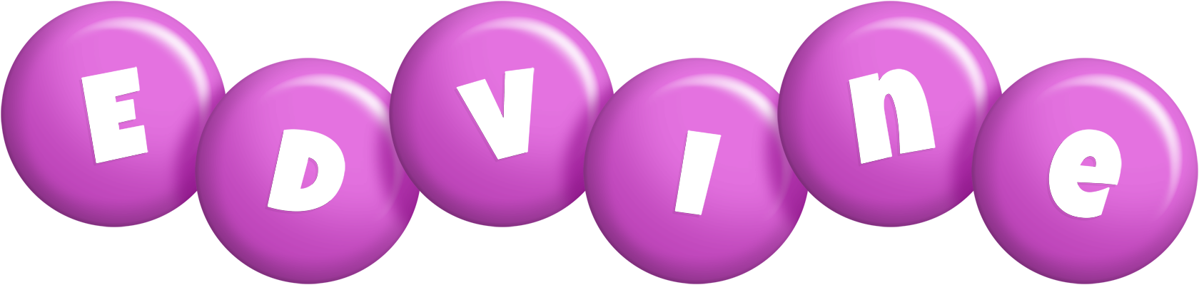 Edvine candy-purple logo