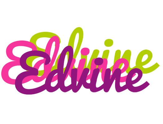 Edvine flowers logo