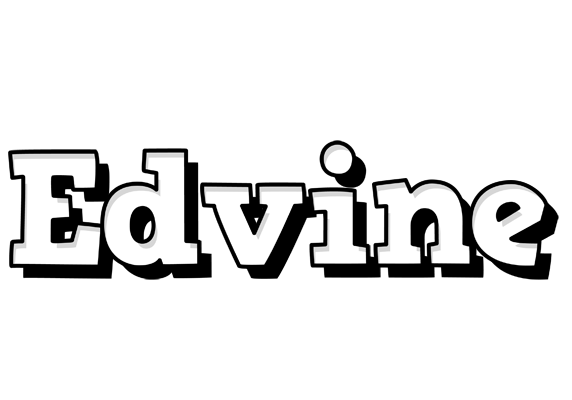 Edvine snowing logo