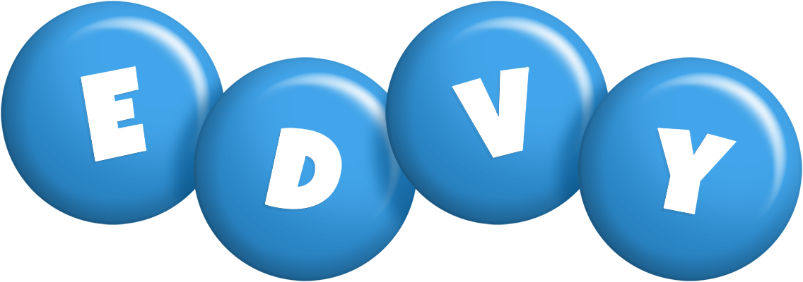 Edvy candy-blue logo