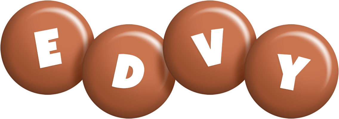 Edvy candy-brown logo
