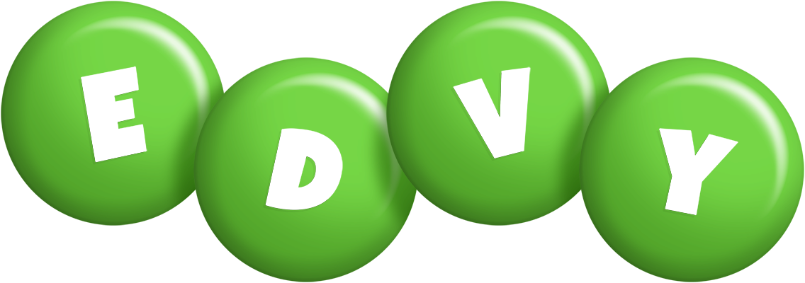 Edvy candy-green logo