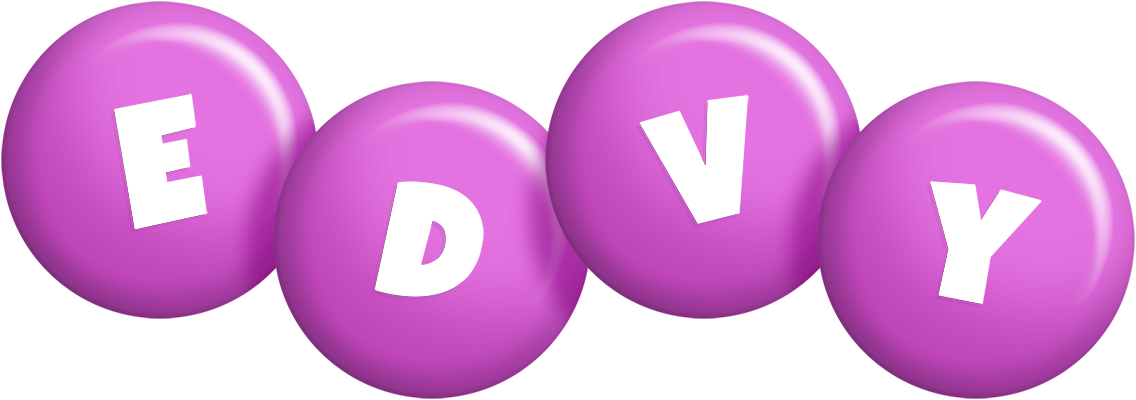 Edvy candy-purple logo
