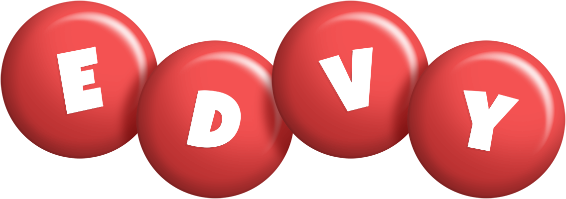 Edvy candy-red logo