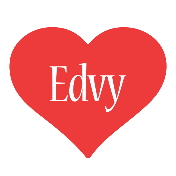 Edvy love logo