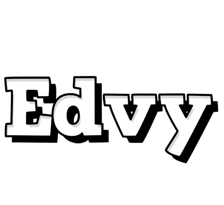 Edvy snowing logo