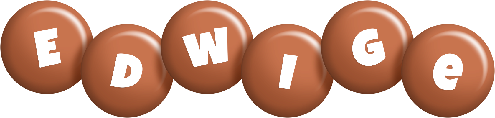 Edwige candy-brown logo