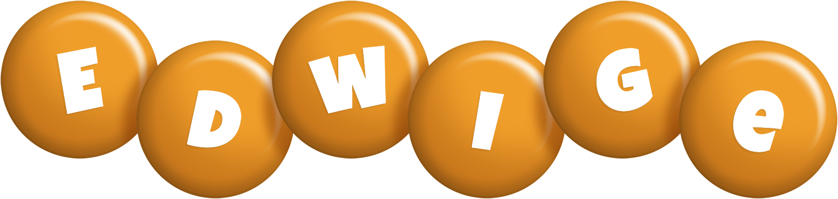 Edwige candy-orange logo