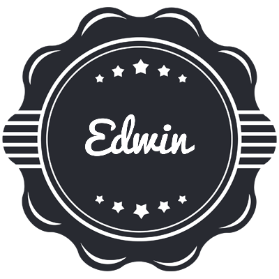 Edwin badge logo
