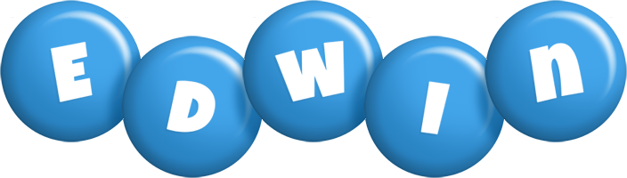 Edwin candy-blue logo