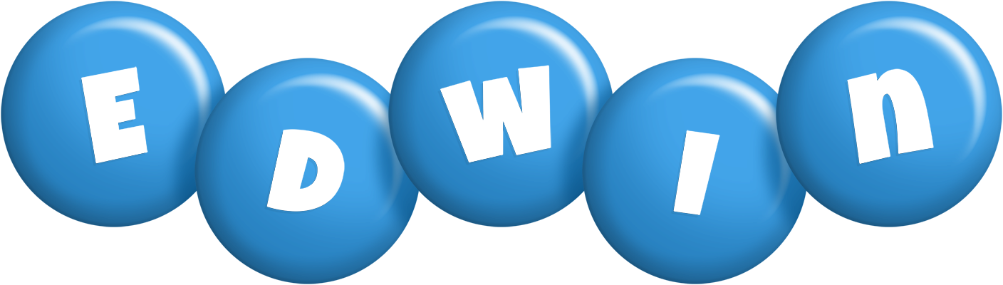 Edwin candy-blue logo