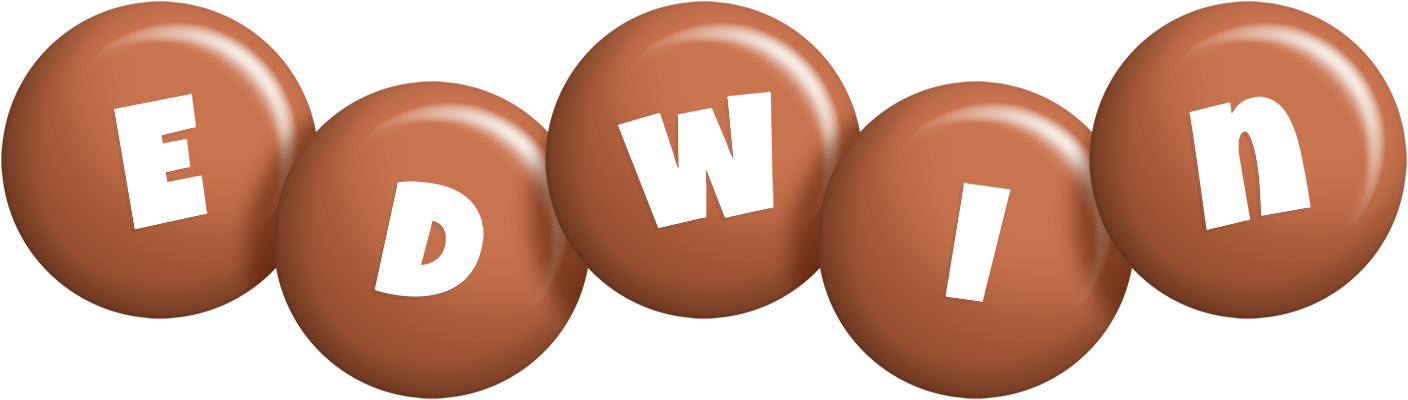 Edwin candy-brown logo