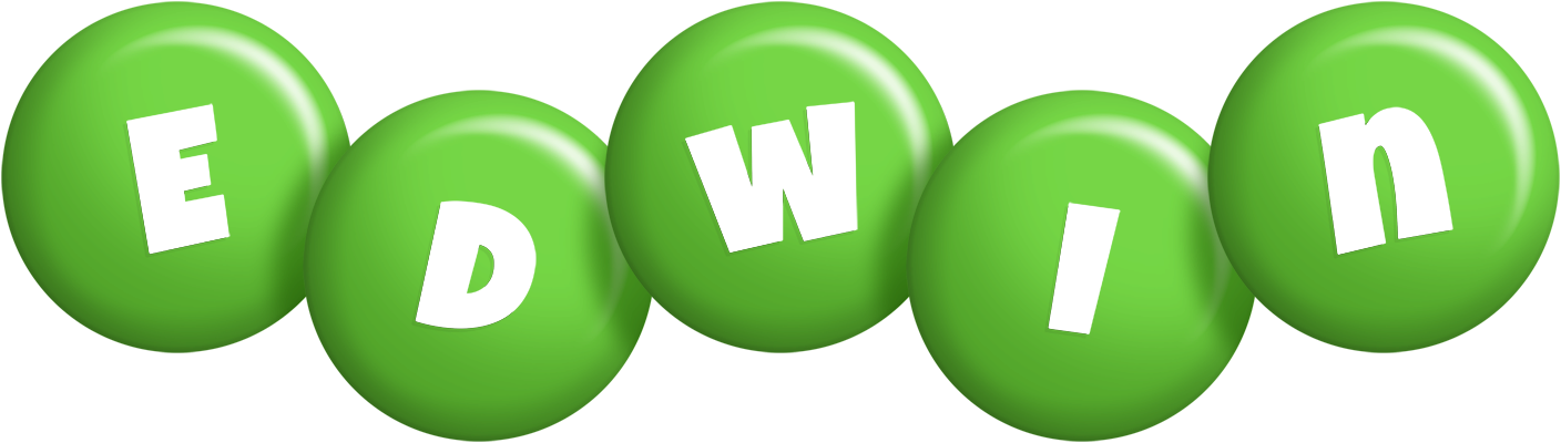 Edwin candy-green logo