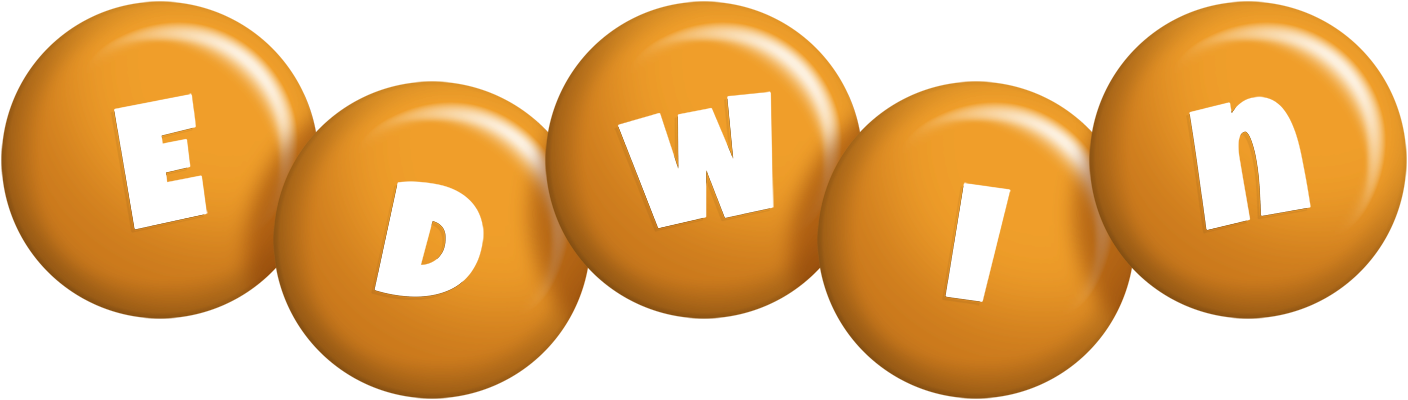 Edwin candy-orange logo