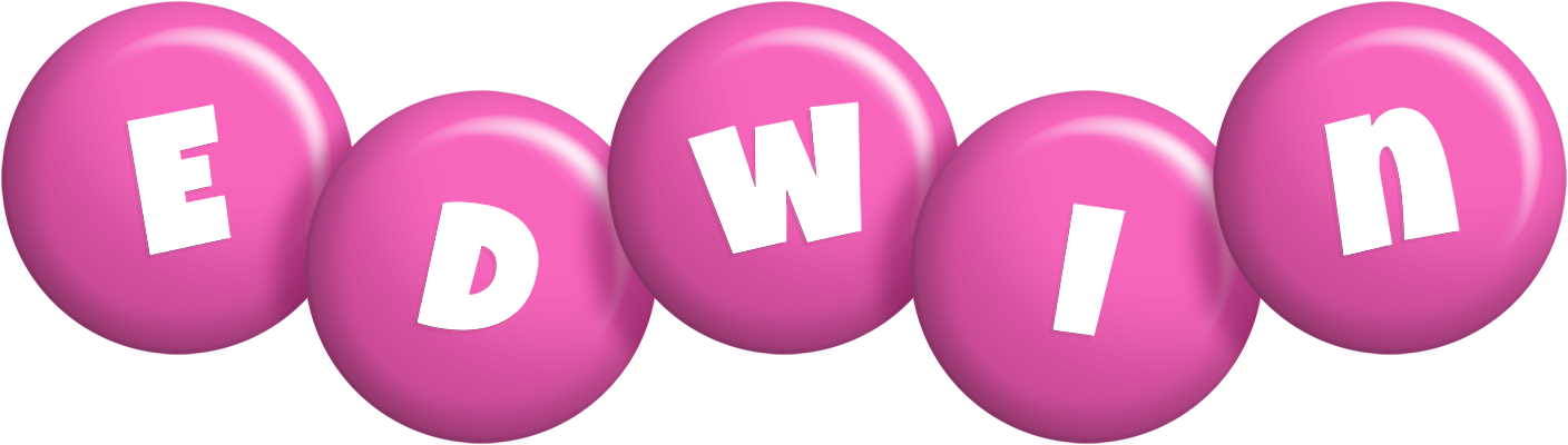 Edwin candy-pink logo