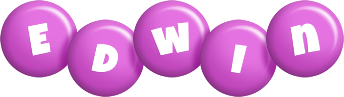 Edwin candy-purple logo