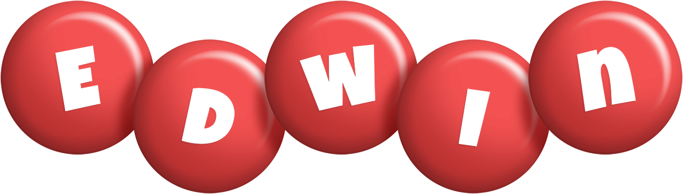 Edwin candy-red logo