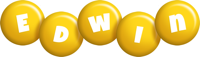 Edwin candy-yellow logo