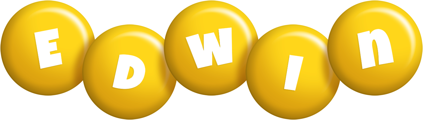 Edwin candy-yellow logo
