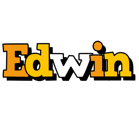 Edwin cartoon logo