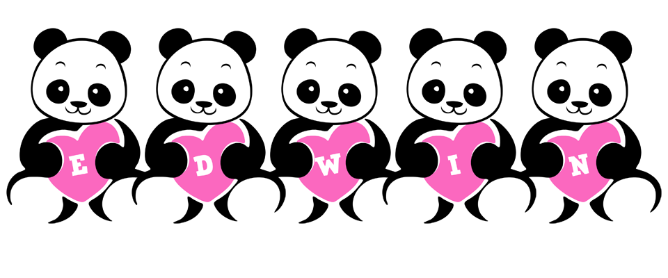 Edwin love-panda logo