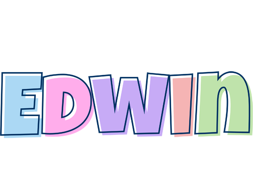 Edwin pastel logo