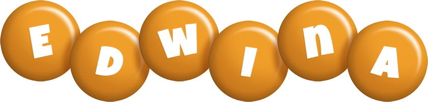 Edwina candy-orange logo