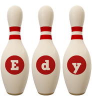 Edy bowling-pin logo