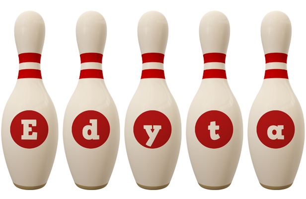 Edyta bowling-pin logo